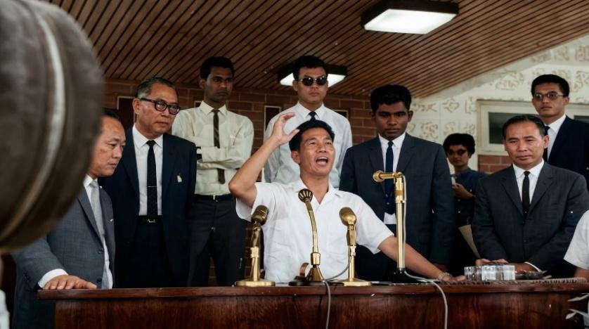 1967.10.29 两李台上争锋相对的照片
